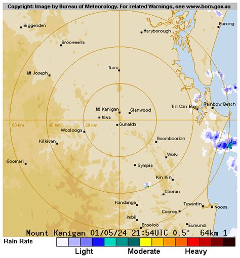 This extends from seawards of Fraser Is to the east down to the Brisbane region to the south out to about Chinchilla to the west and up to about Miriam Vale to the north. . Bom radar sunshine coast